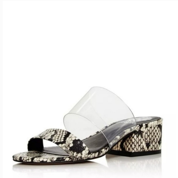 Vince Camuto Snake Print Embossed Open Toe Sandals size 8 - Picture 5 of 16